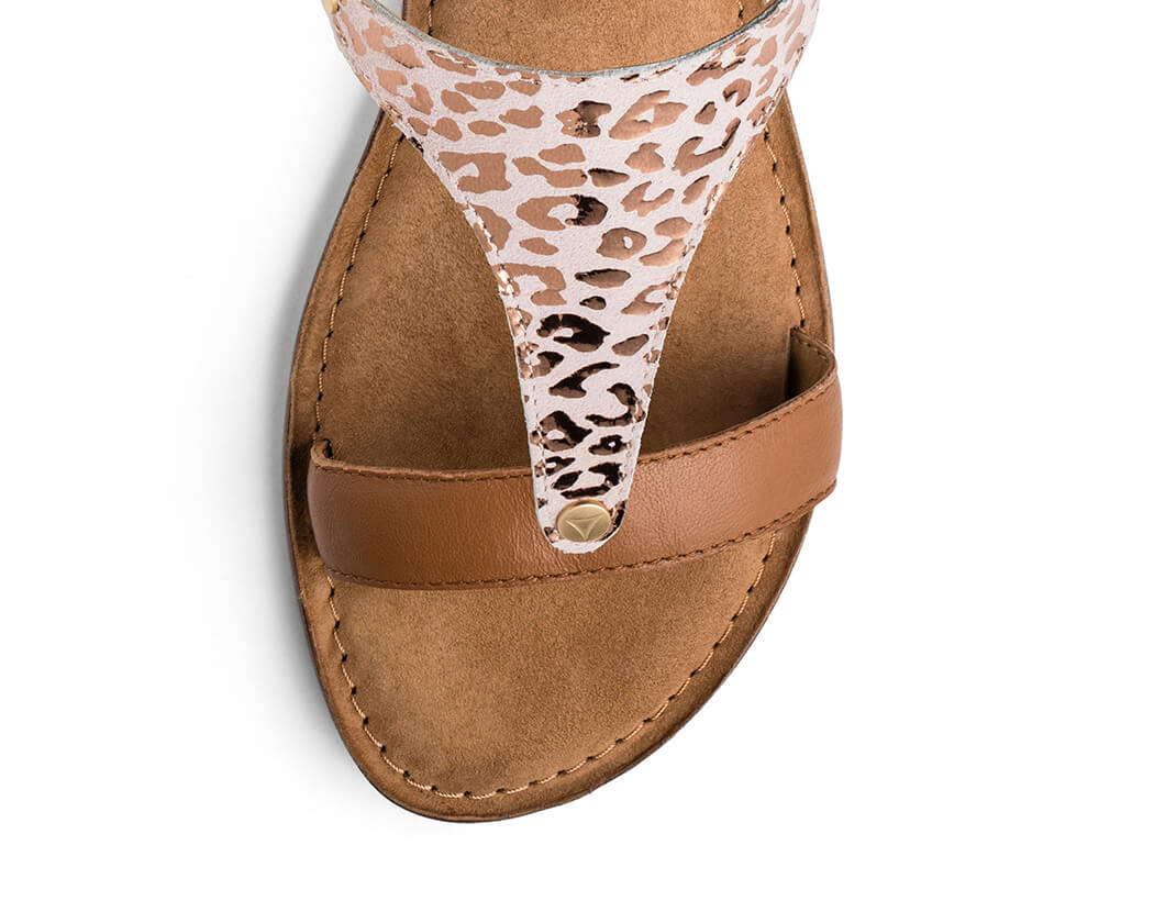 Animal Print - Comfort Riemen Cognac