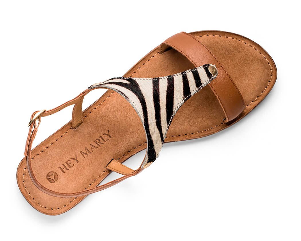 Animal Print - Comfort Riemen Cognac